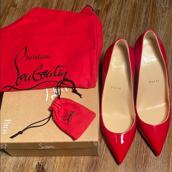 red patent louboutin